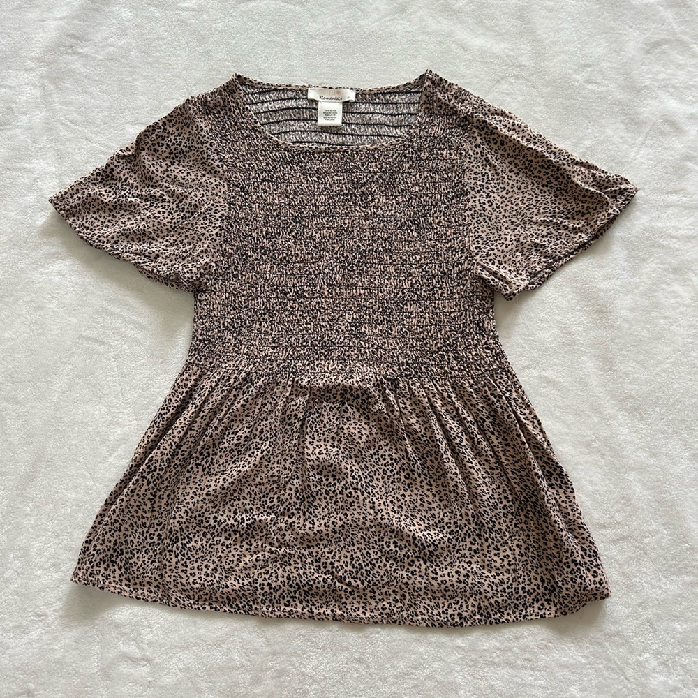 URBAN Romantics Leopard Print Top